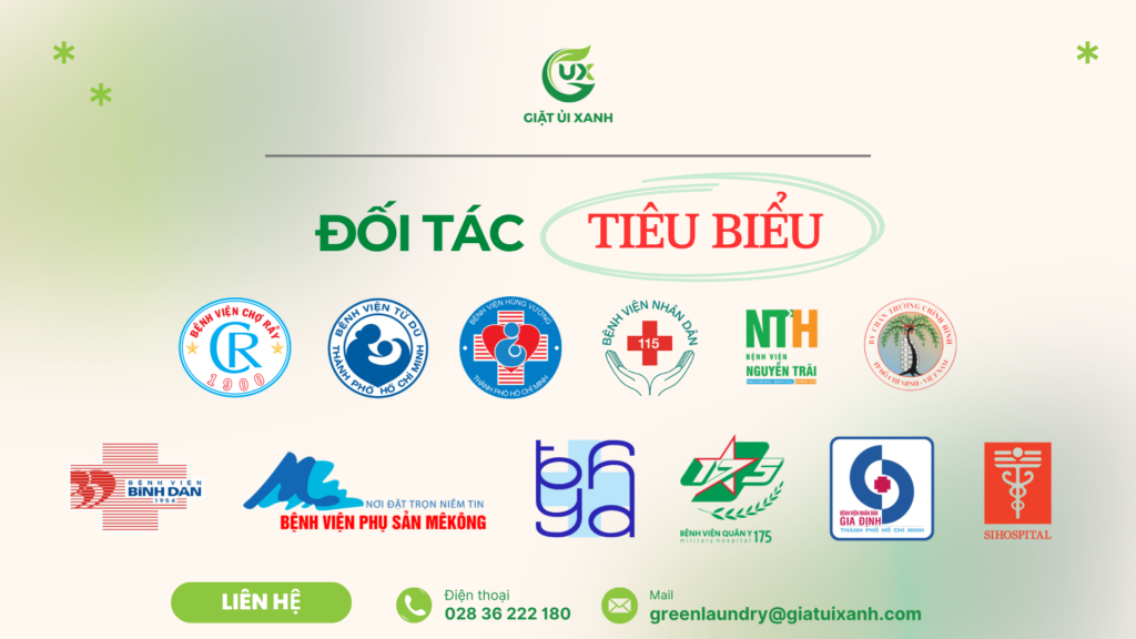 đối tác tiêu biểu hợp tác với Giặt Ủi Xanh