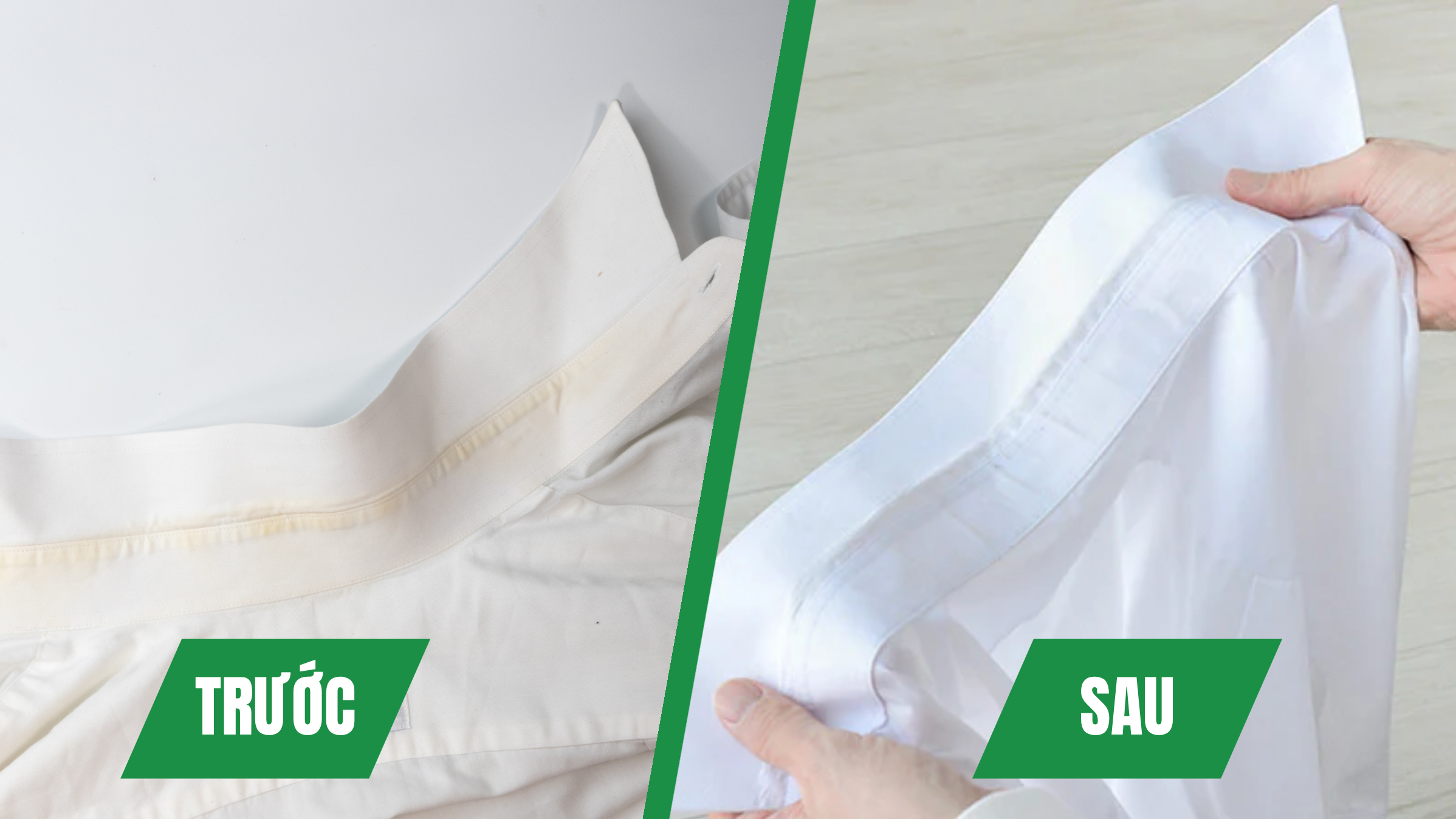 tẩy ố vàng cổ áo