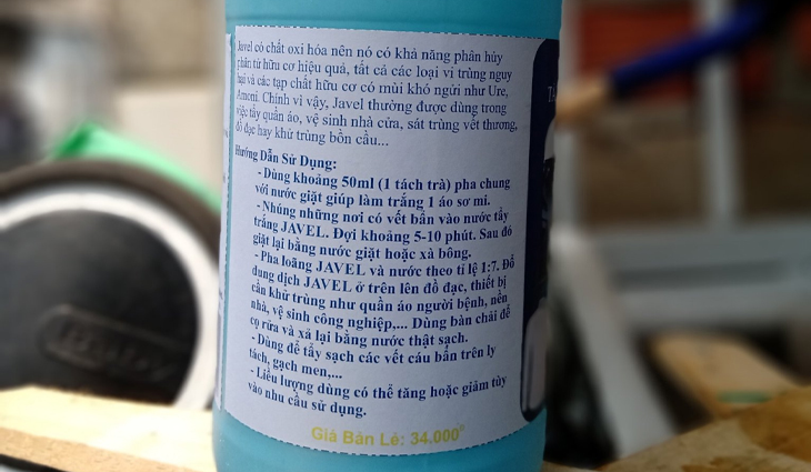 sử dụng thuốc tẩy