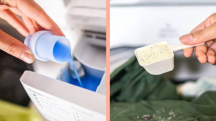 nước giặt hay bột giặt tốt hơn